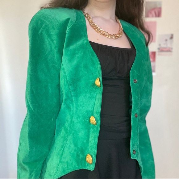 Vintage 80s Danier suede jacket - Picture 2 of 16